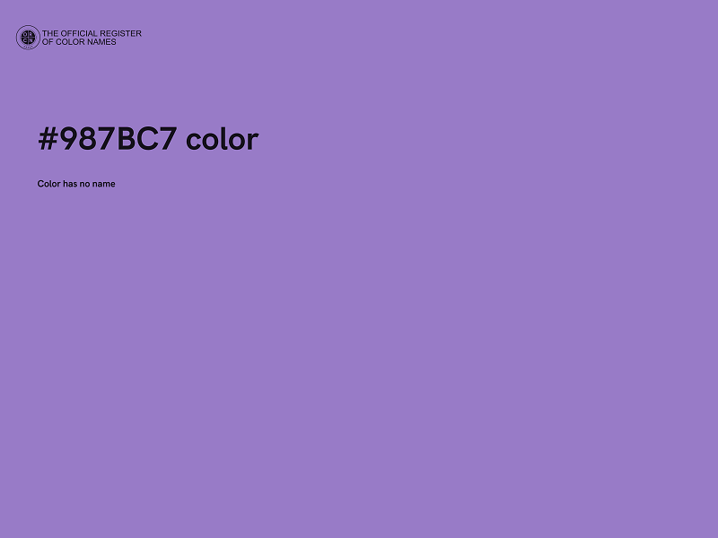 #987BC7 color image