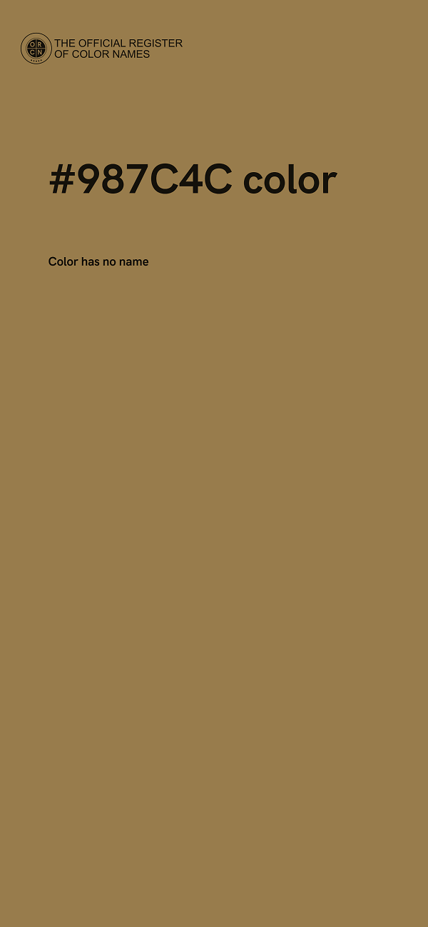 #987C4C color image
