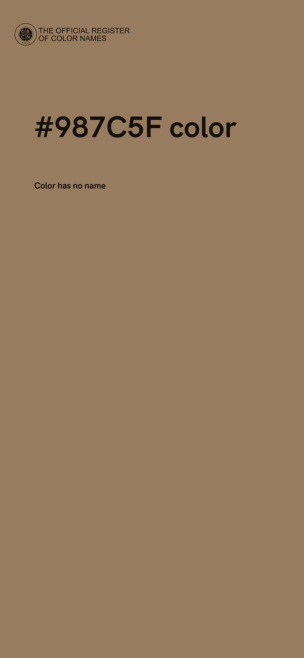 #987C5F color image