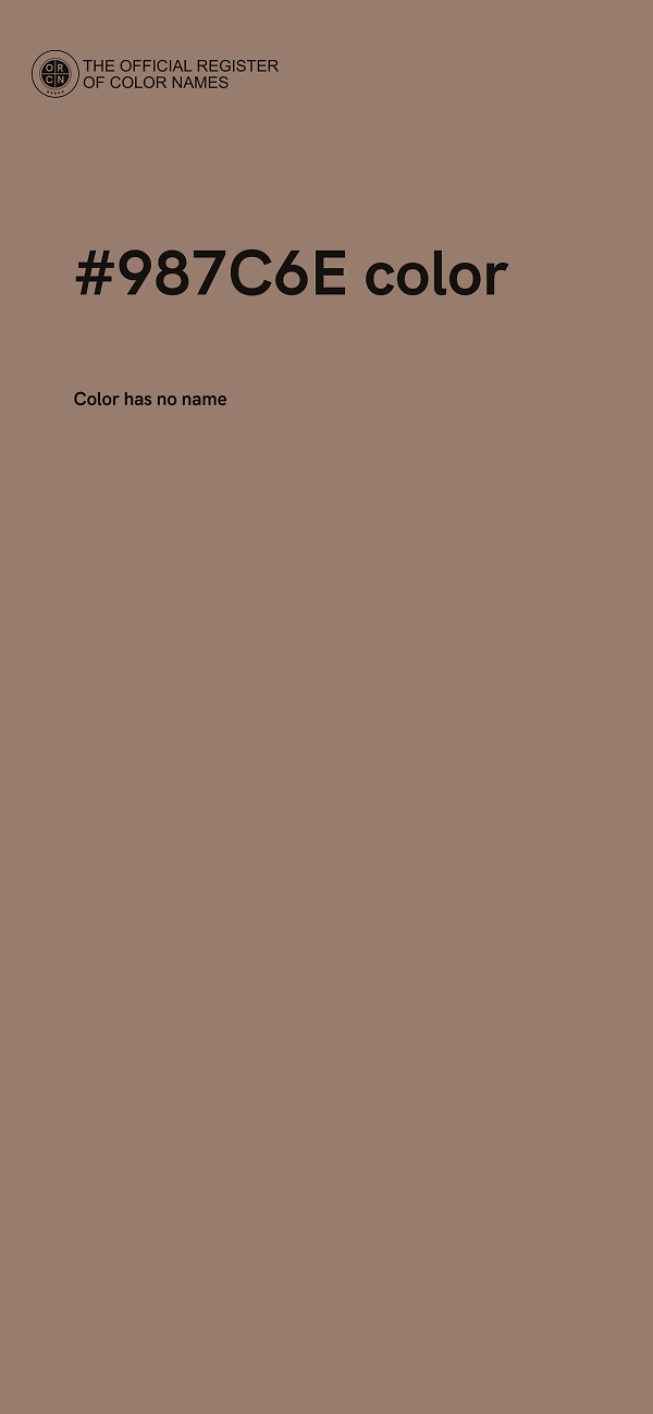 #987C6E color image