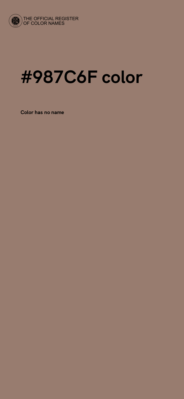 #987C6F color image