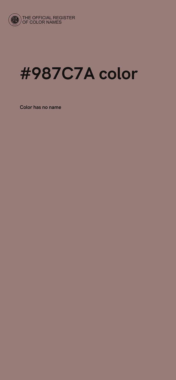 #987C7A color image