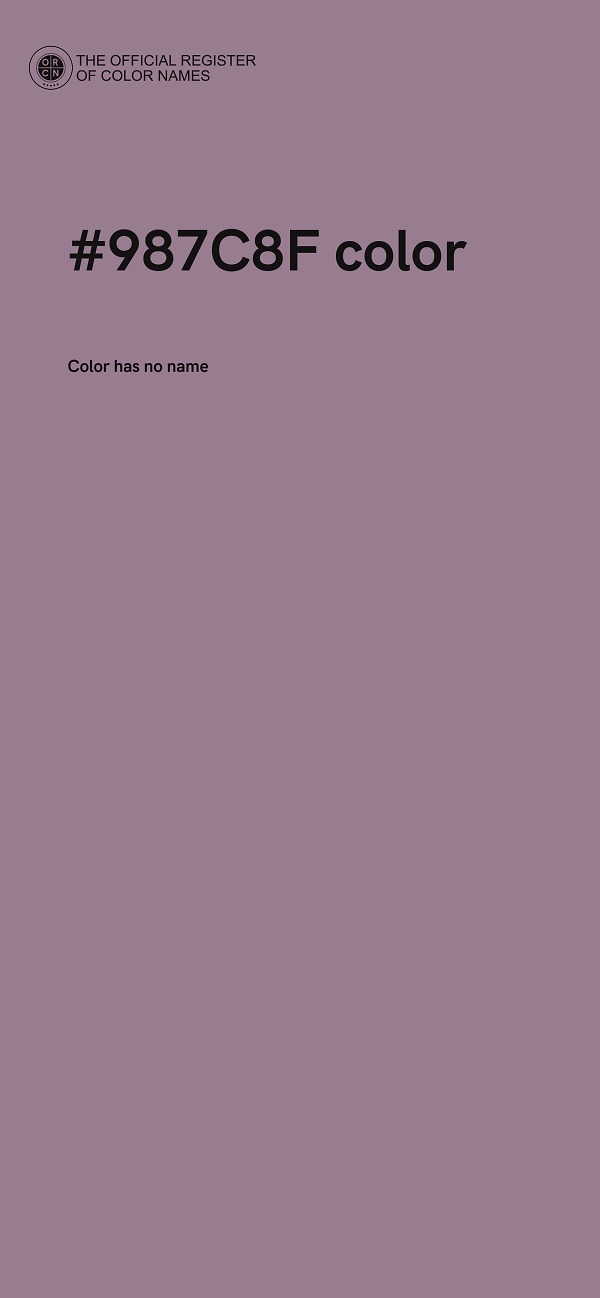 #987C8F color image