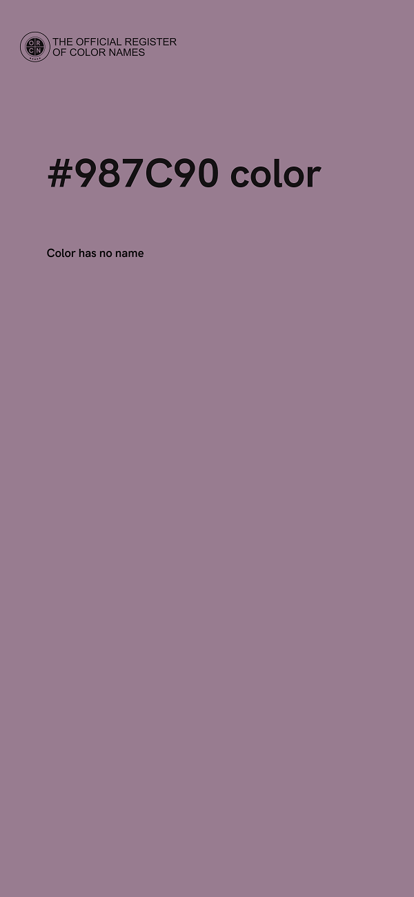 #987C90 color image
