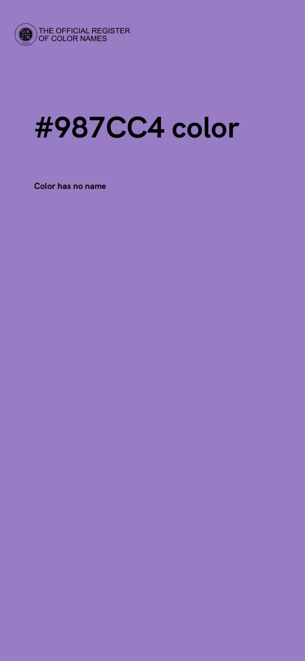 #987CC4 color image