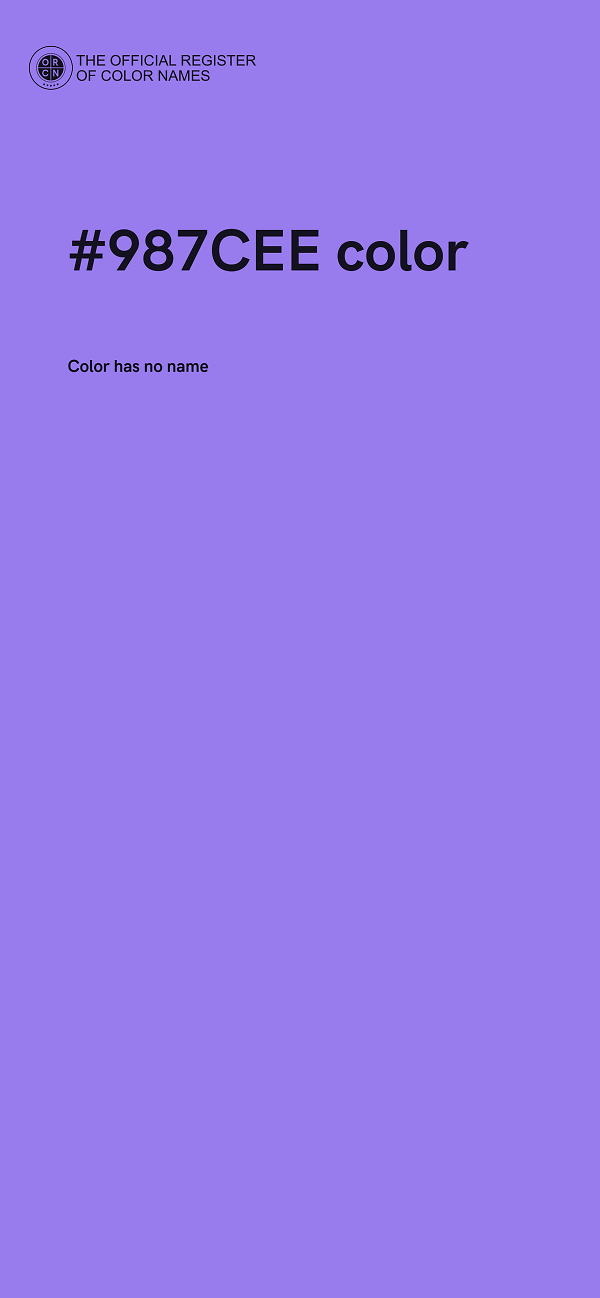 #987CEE color image