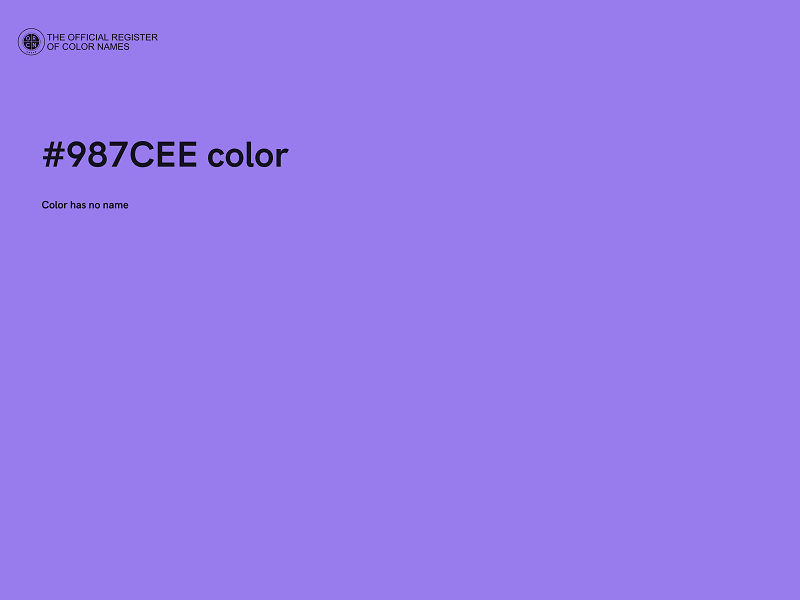 #987CEE color image