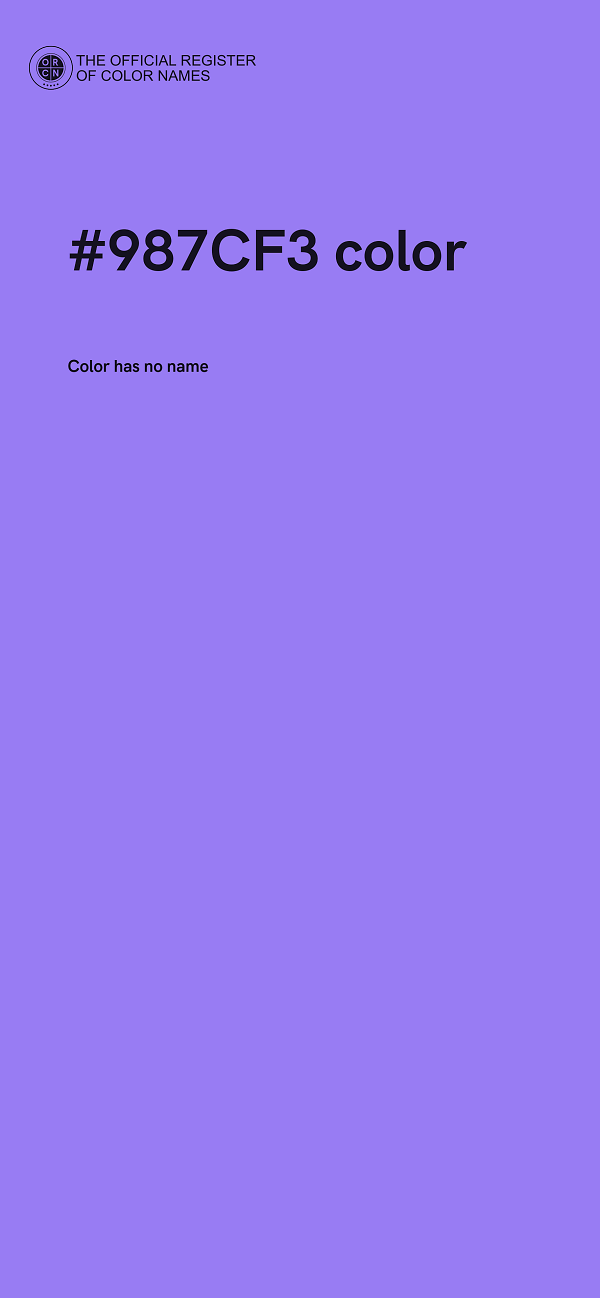 #987CF3 color image