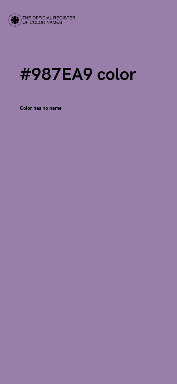 #987EA9 color image