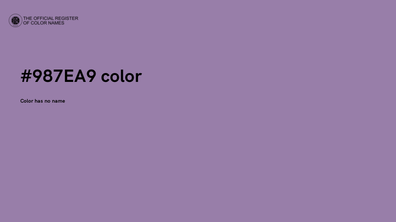 #987EA9 color image