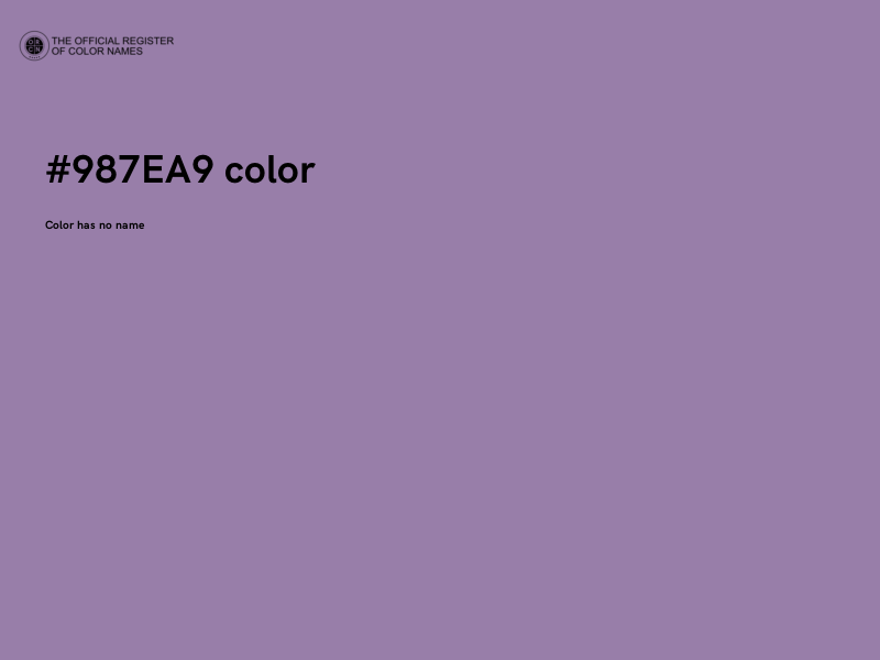 #987EA9 color image