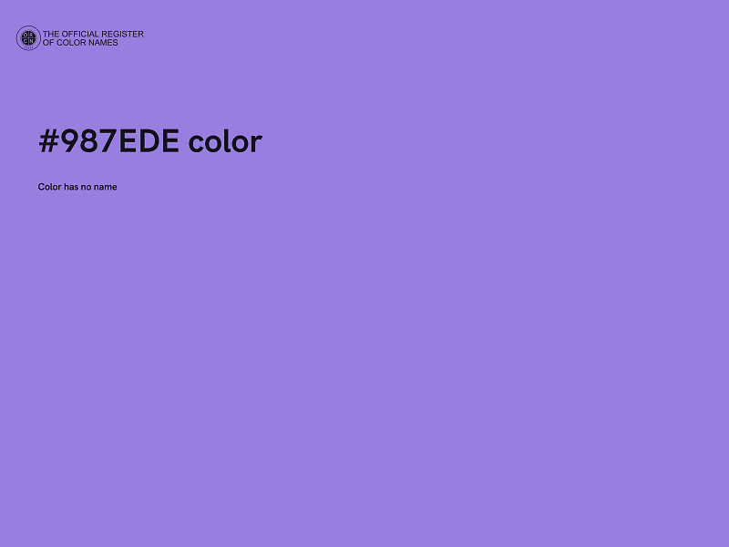 #987EDE color image