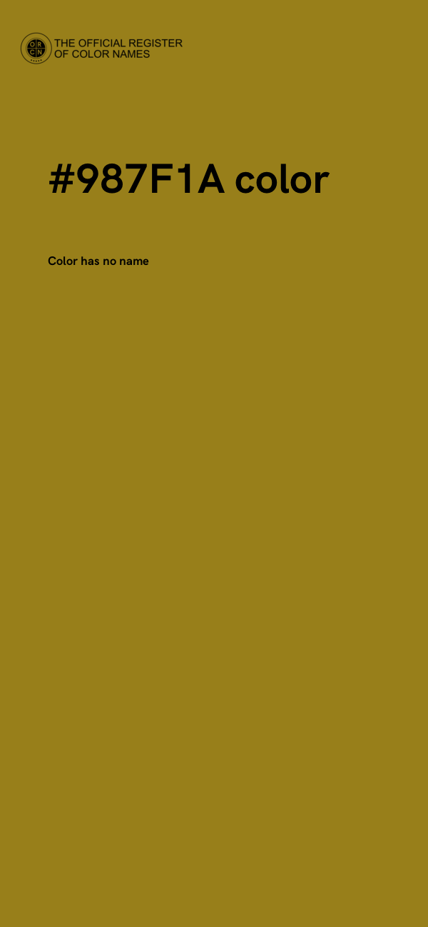 #987F1A color image