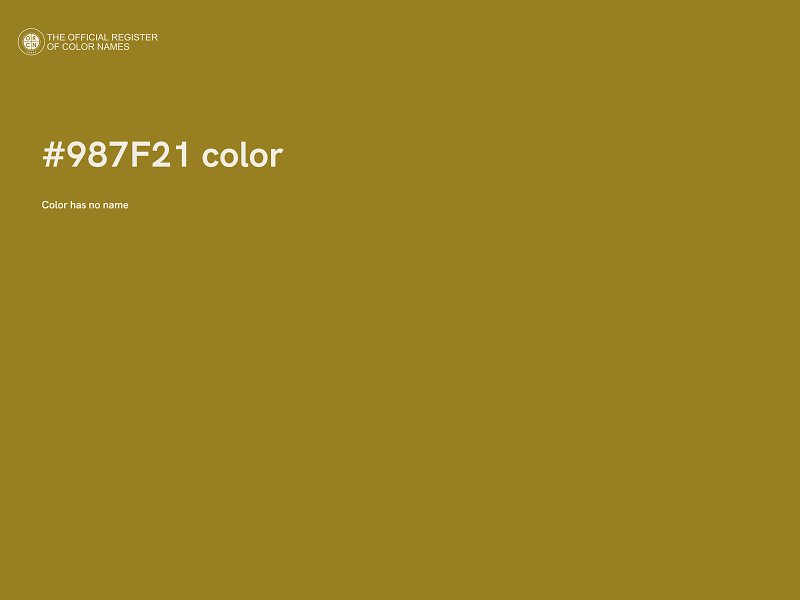 #987F21 color image