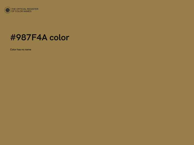 #987F4A color image