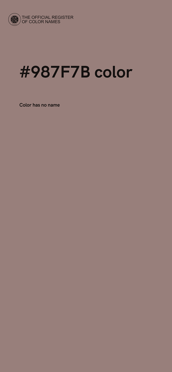 #987F7B color image