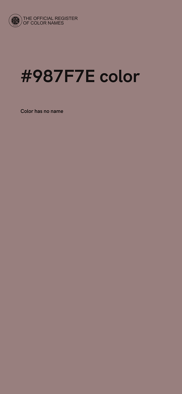 #987F7E color image