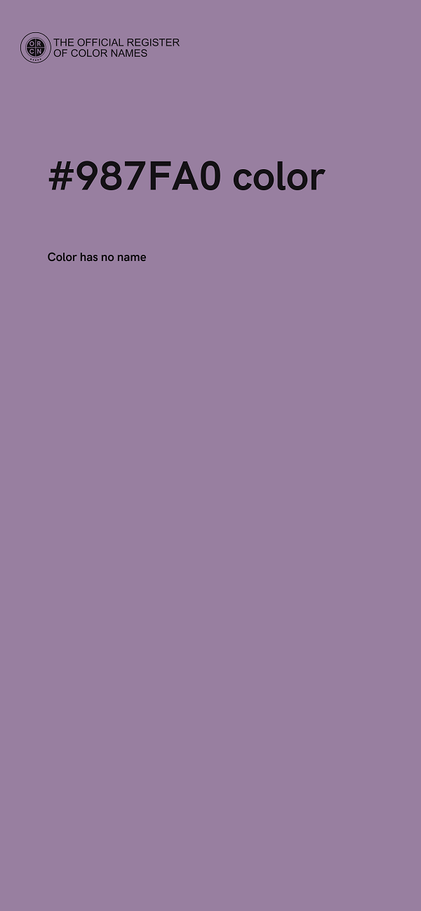 #987FA0 color image