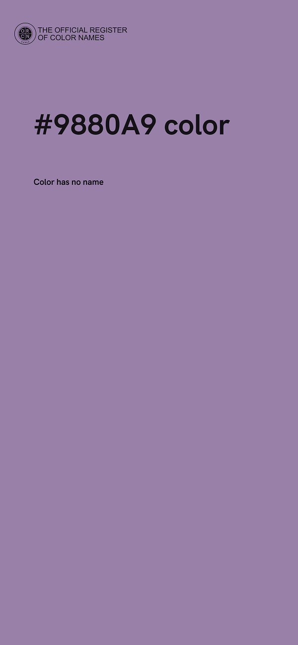 #9880A9 color image
