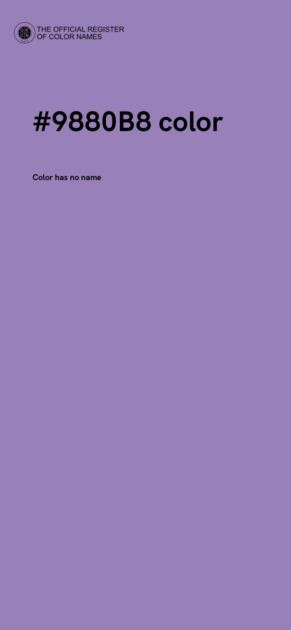 #9880B8 color image