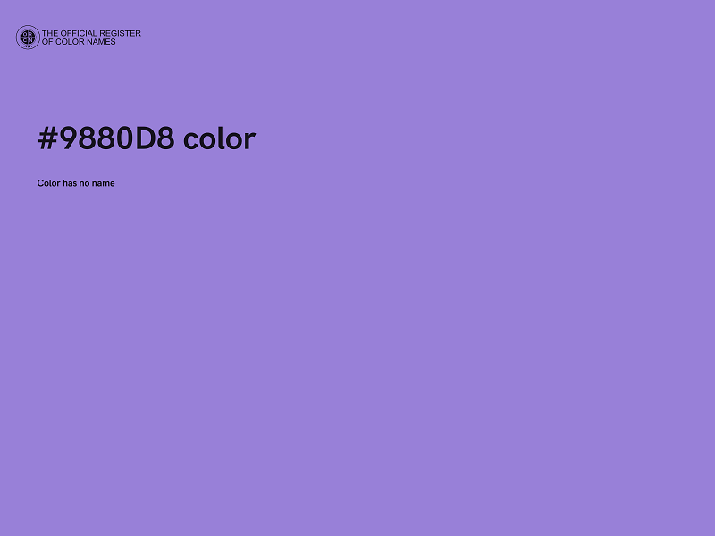 #9880D8 color image