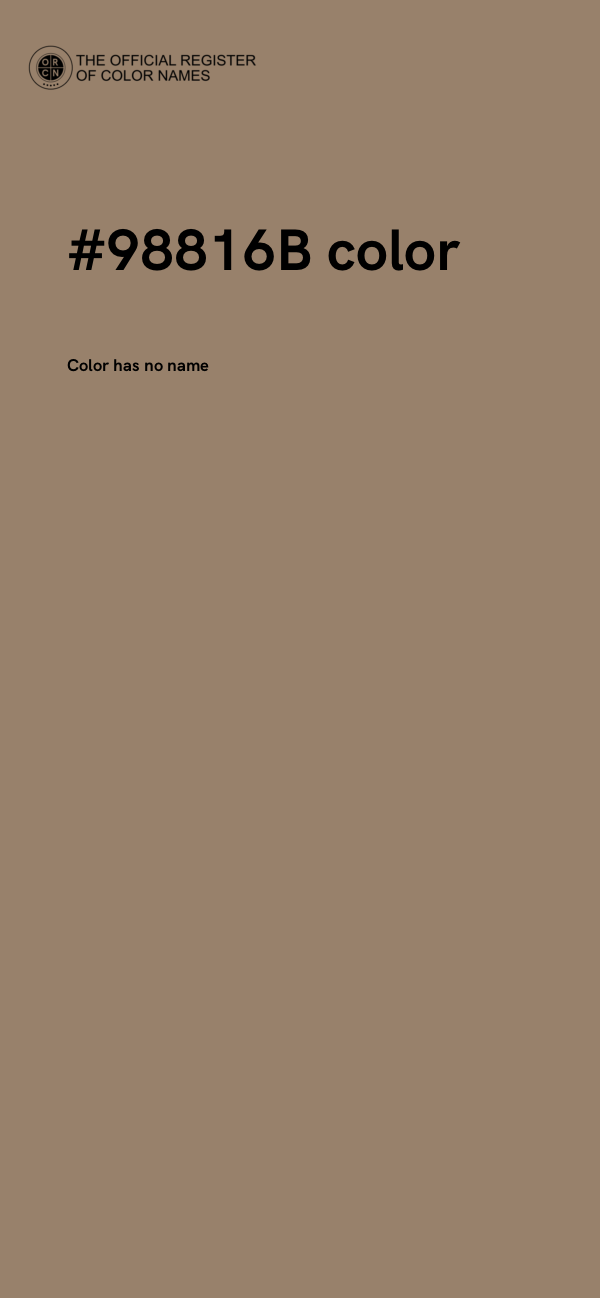 #98816B color image