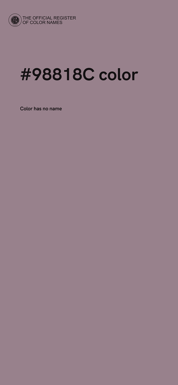 #98818C color image