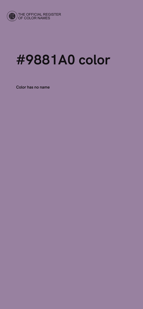 #9881A0 color image