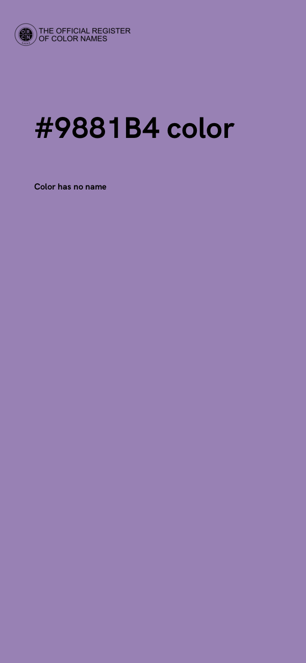#9881B4 color image