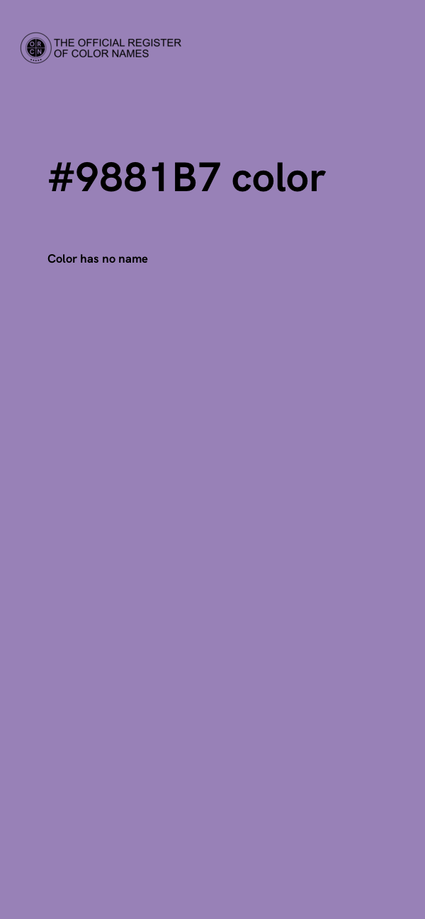 #9881B7 color image