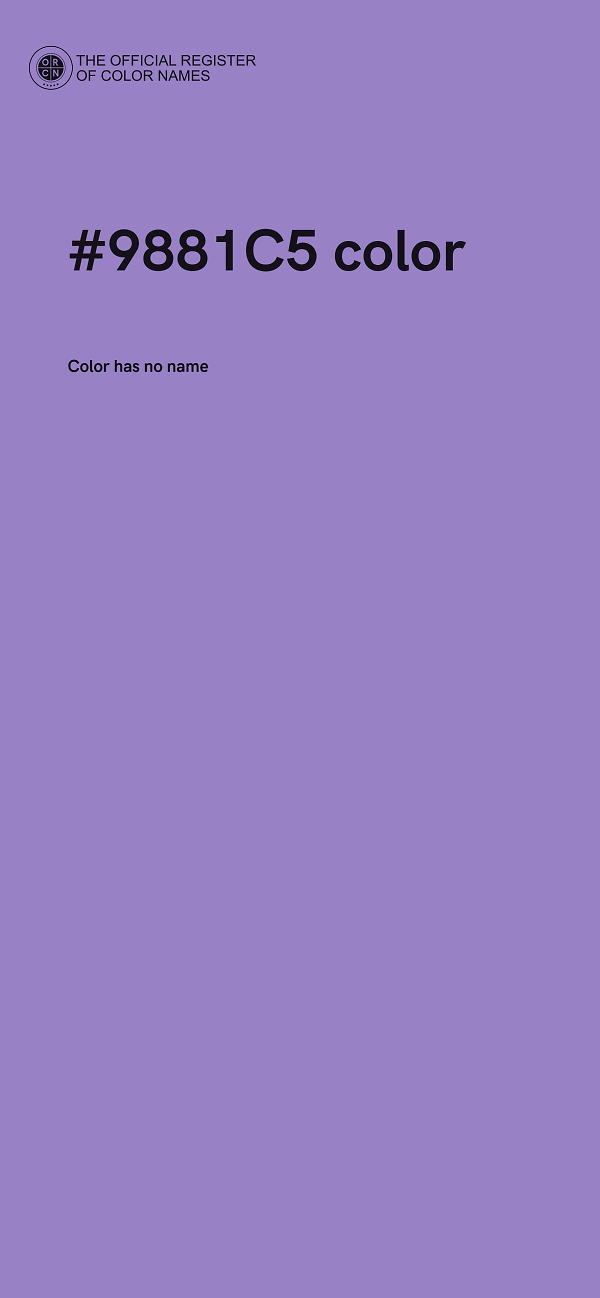 #9881C5 color image