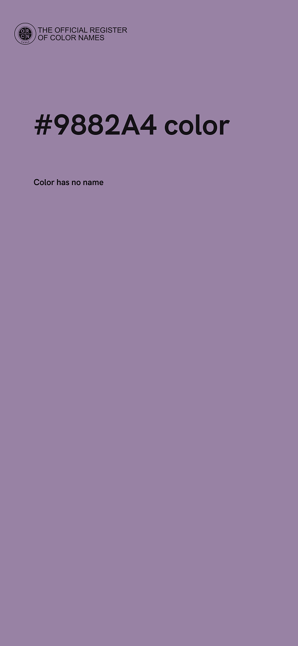 #9882A4 color image