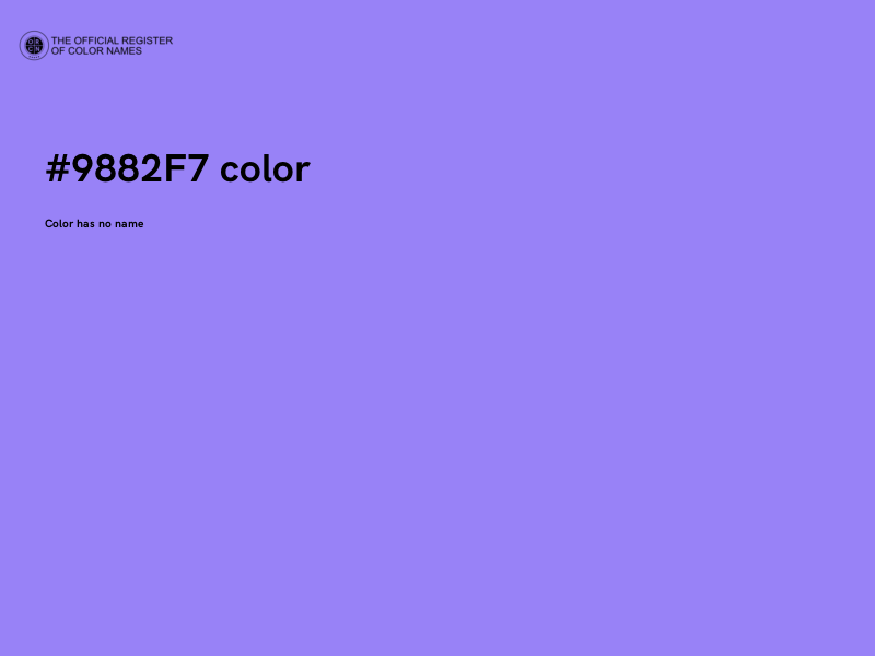 #9882F7 color image