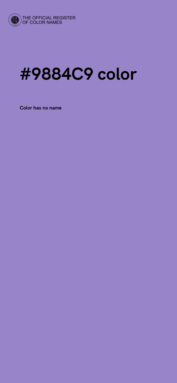 #9884C9 color image