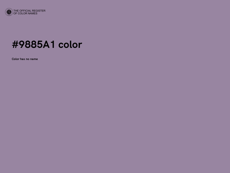 #9885A1 color image