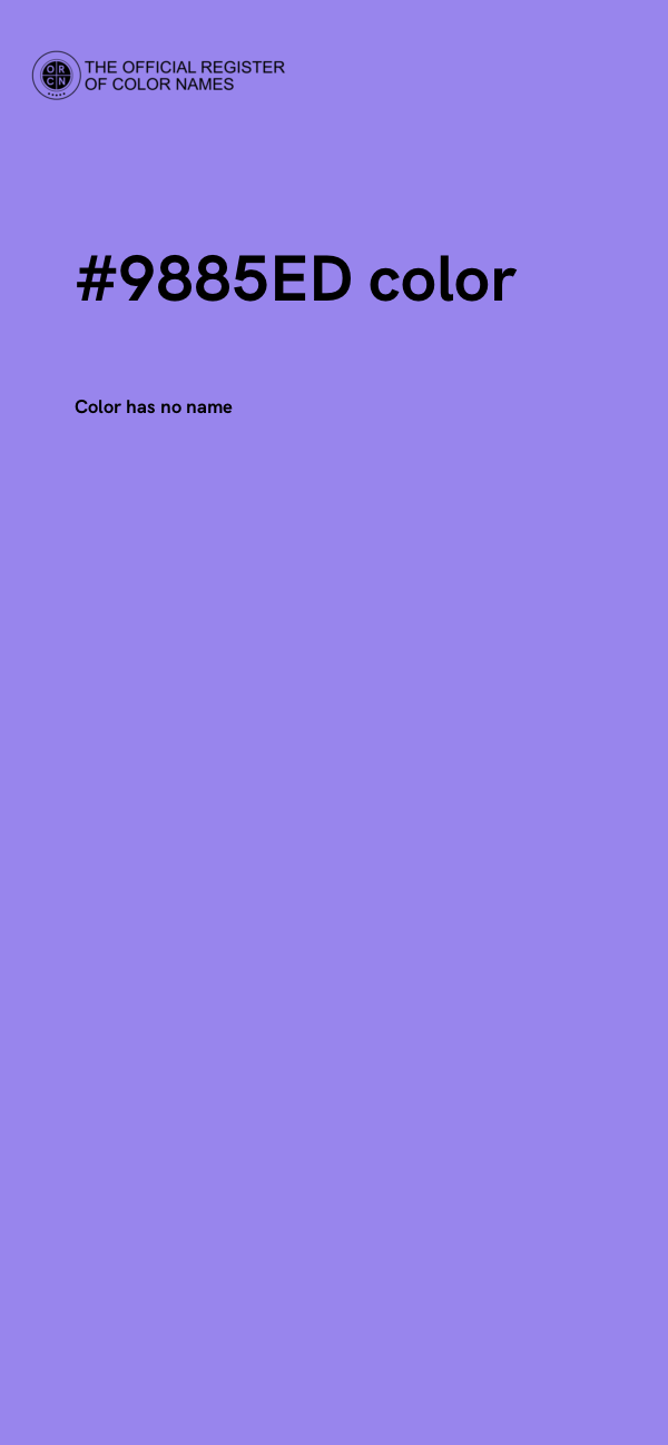 #9885ED color image