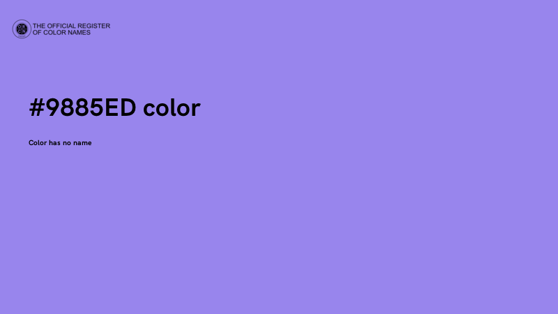 #9885ED color image