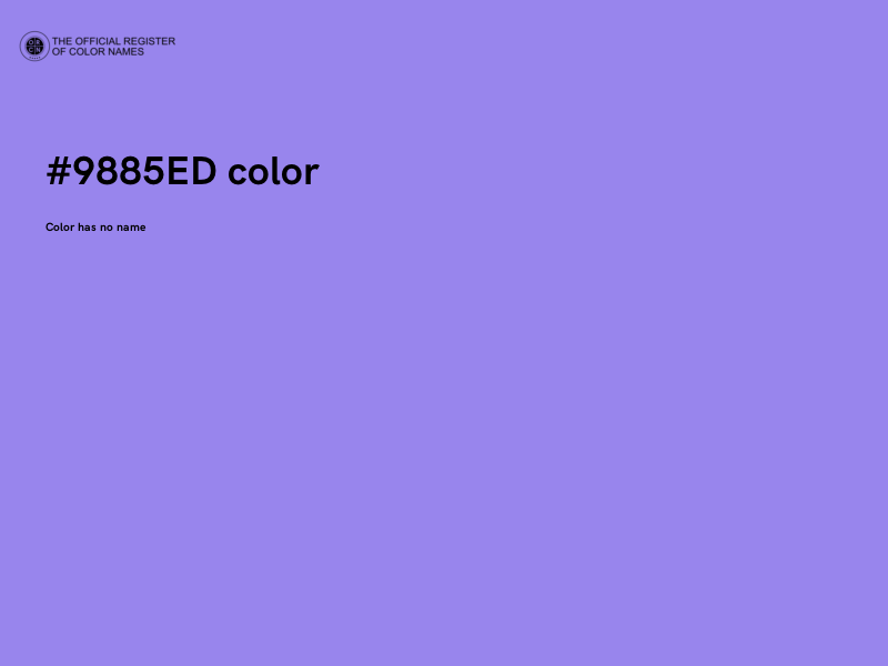 #9885ED color image