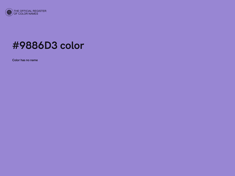 #9886D3 color image