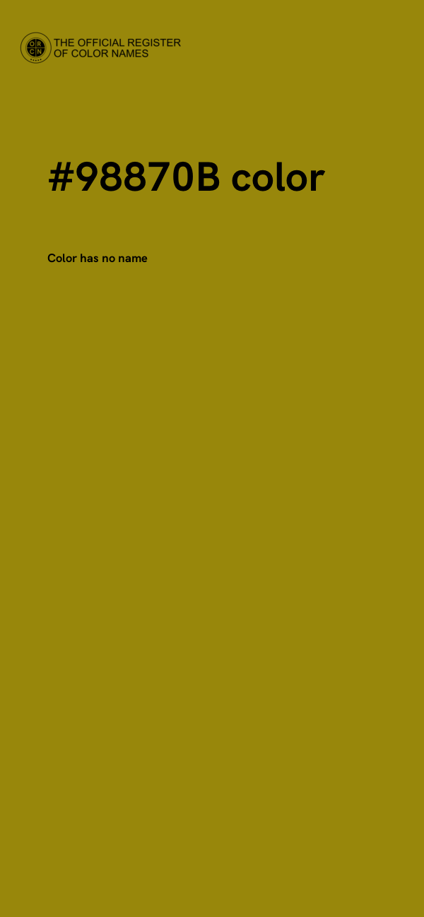 #98870B color image