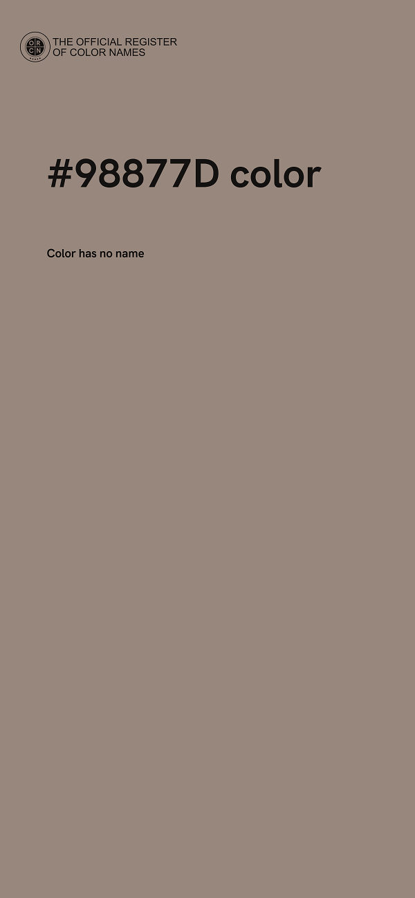 #98877D color image