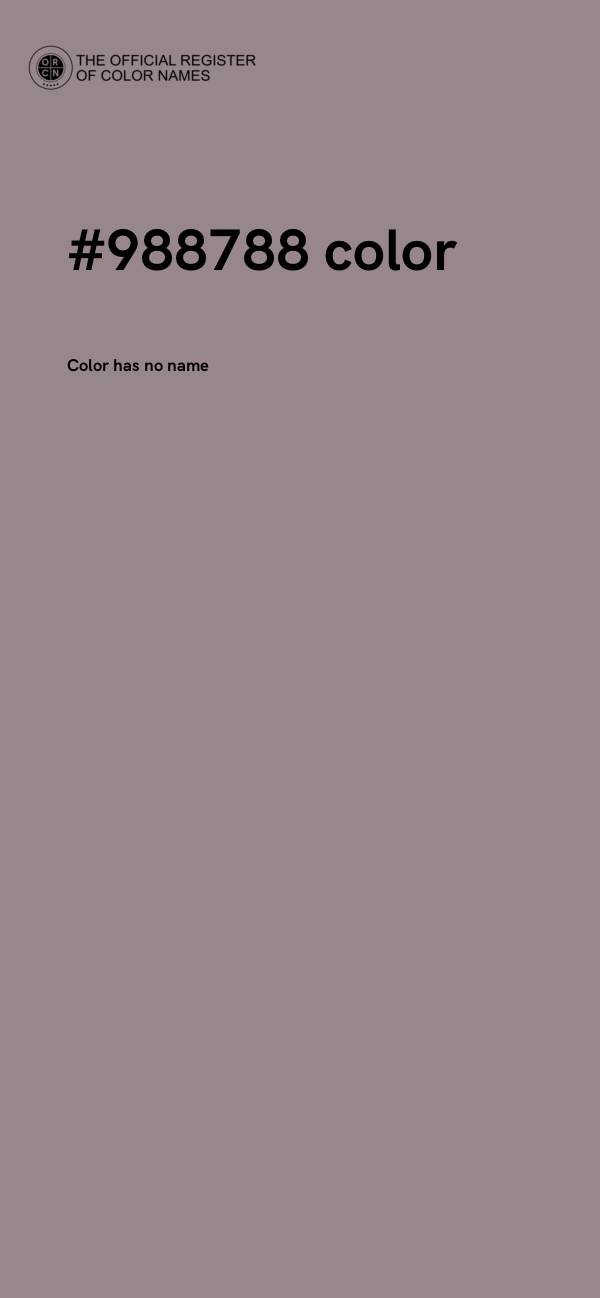 #988788 color image