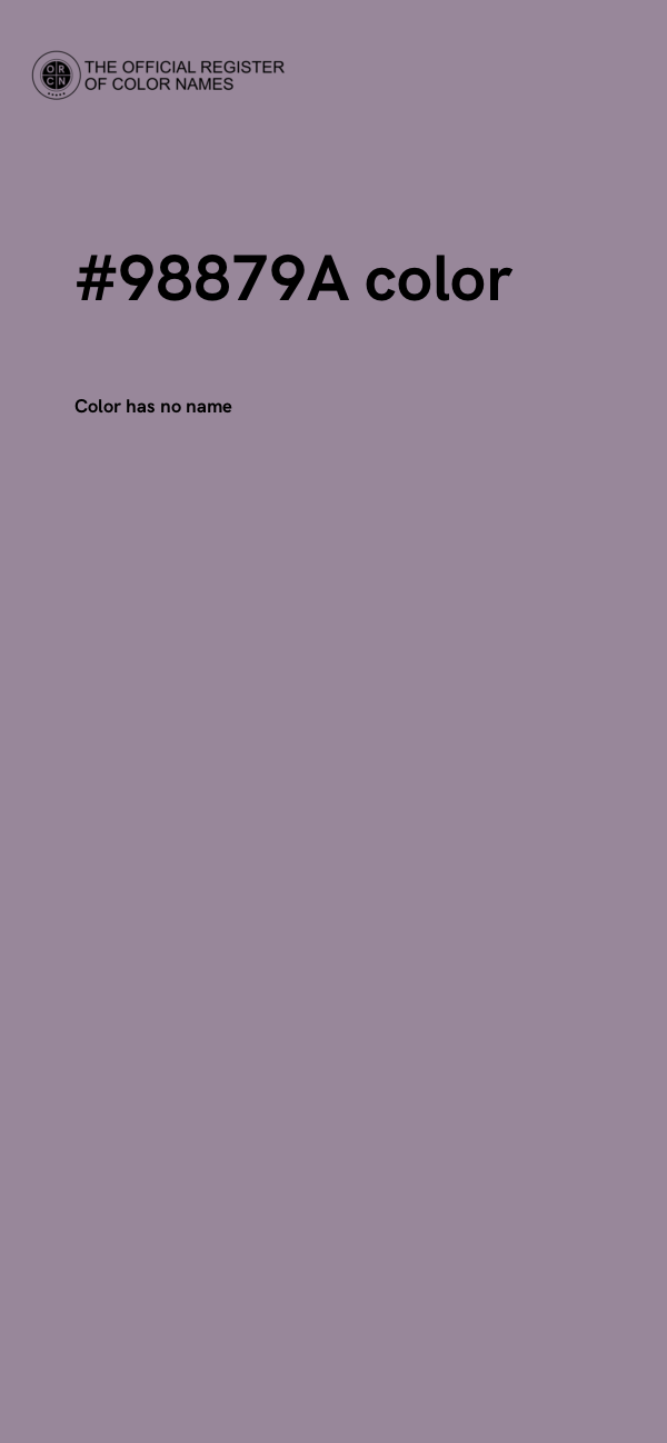 #98879A color image