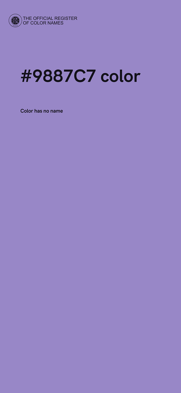 #9887C7 color image