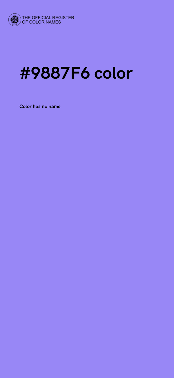#9887F6 color image