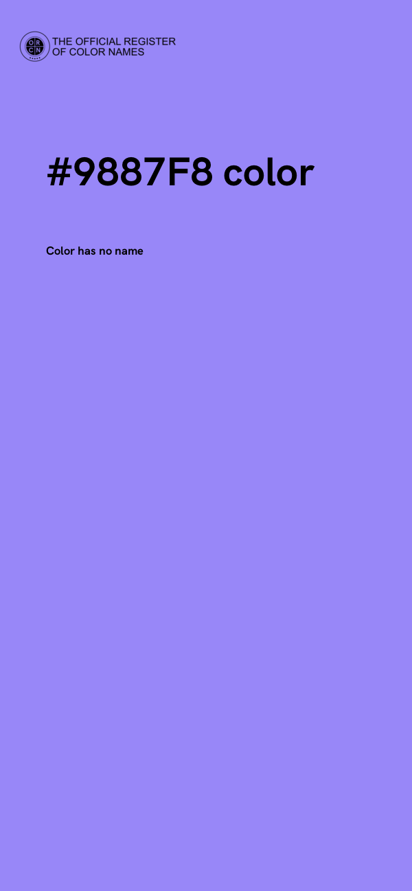 #9887F8 color image