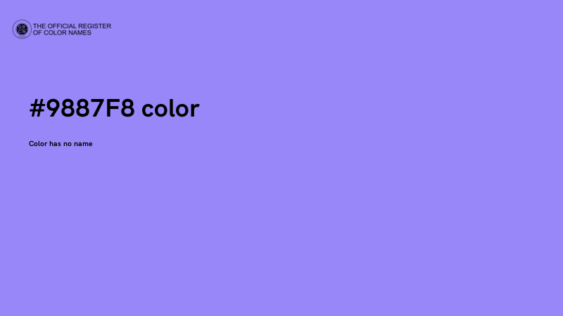 #9887F8 color image