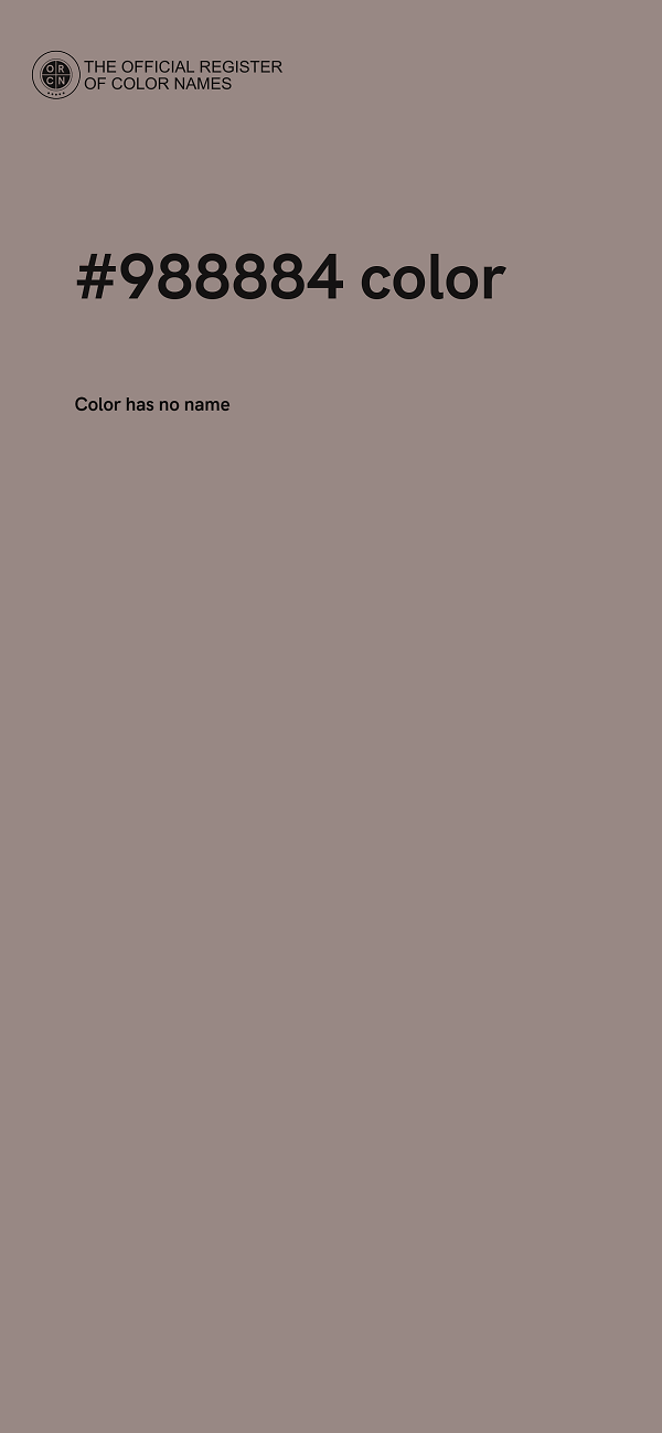 #988884 color image