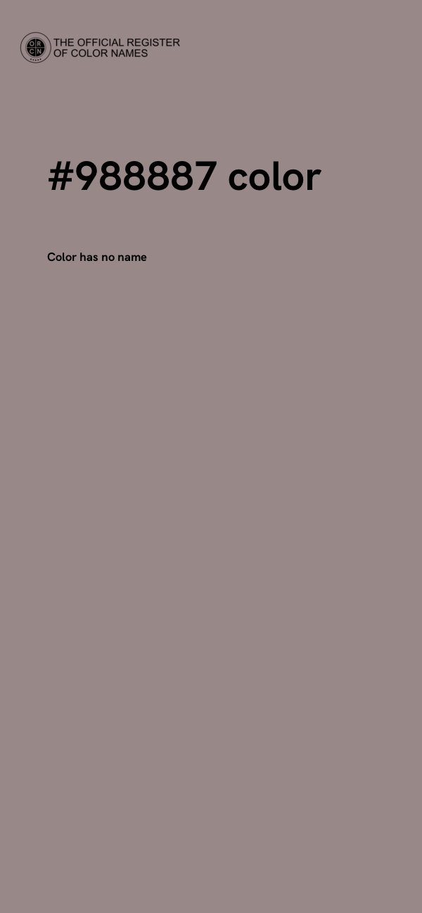 #988887 color image