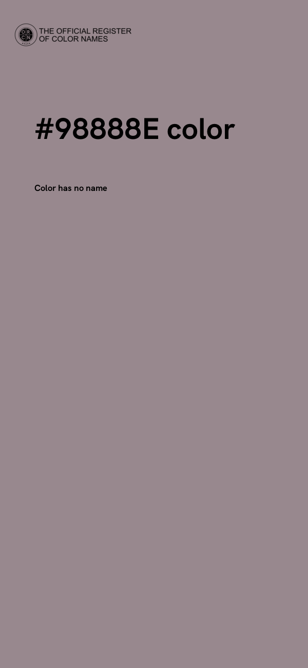 #98888E color image